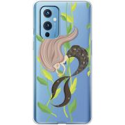 Прозрачный чехол BoxFace OnePlus 9 Cute Mermaid