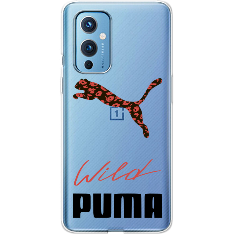 Прозрачный чехол BoxFace OnePlus 9 Wild Cat