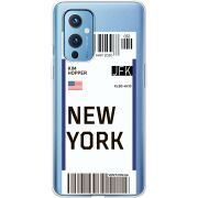 Прозрачный чехол BoxFace OnePlus 9 Ticket New York