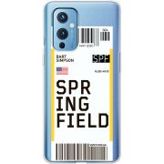 Прозрачный чехол BoxFace OnePlus 9 Ticket Springfield