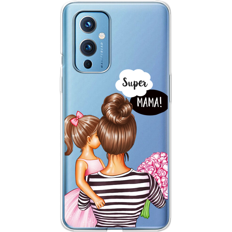 Прозрачный чехол BoxFace OnePlus 9 Super Mama and Daughter