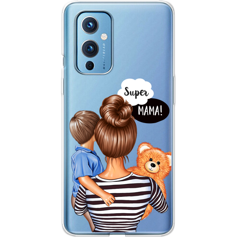 Прозрачный чехол BoxFace OnePlus 9 Super Mama and Son