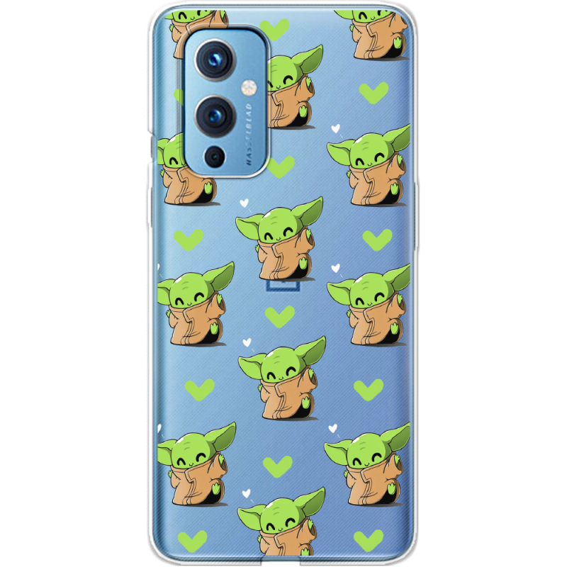 Прозрачный чехол BoxFace OnePlus 9 Pattern Baby Yoda