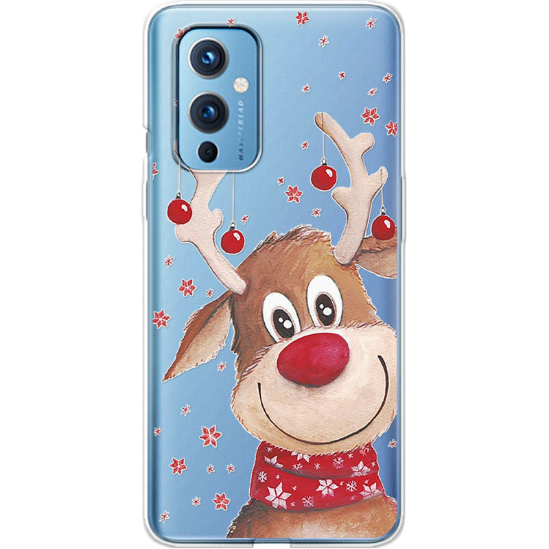 Прозрачный чехол BoxFace OnePlus 9 Winter Deer