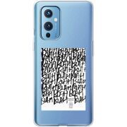 Прозрачный чехол BoxFace OnePlus 9 Blah Blah