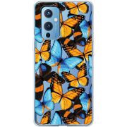 Прозрачный чехол BoxFace OnePlus 9 Butterfly Morpho