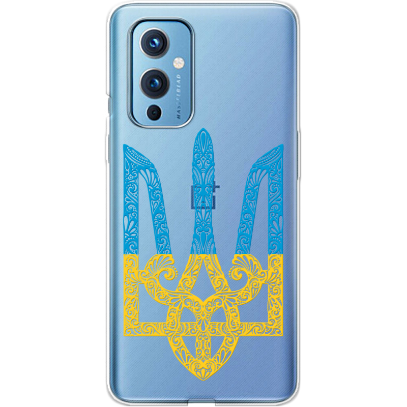 Прозрачный чехол BoxFace OnePlus 9 Gold Trident