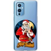 Прозрачный чехол BoxFace OnePlus 9 Cool Santa