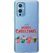 Прозрачный чехол BoxFace OnePlus 9 Merry Christmas