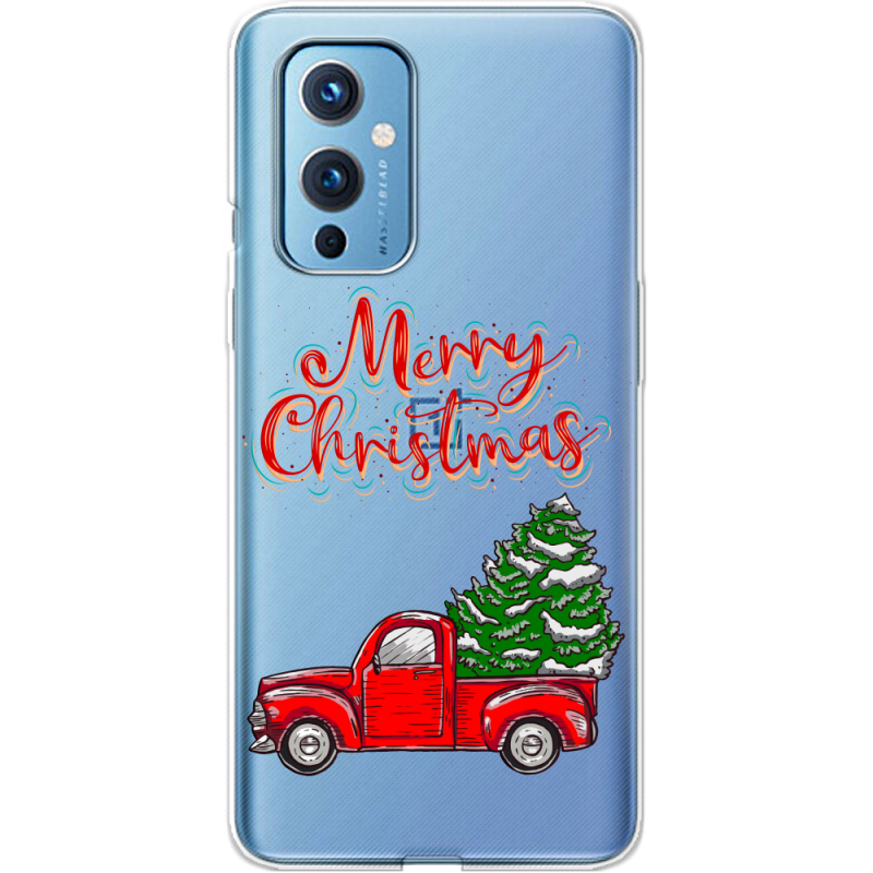 Прозрачный чехол BoxFace OnePlus 9 Holiday Car