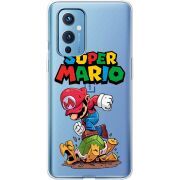 Прозрачный чехол BoxFace OnePlus 9 Super Mario