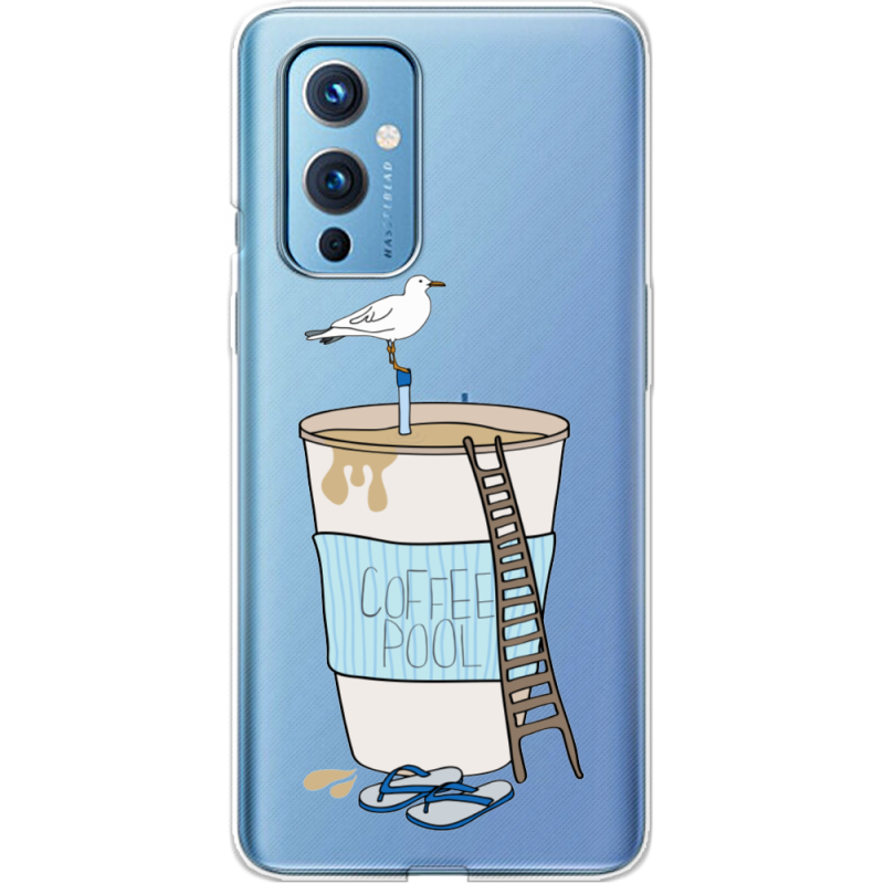 Прозрачный чехол BoxFace OnePlus 9 Segull in Cofee Pool