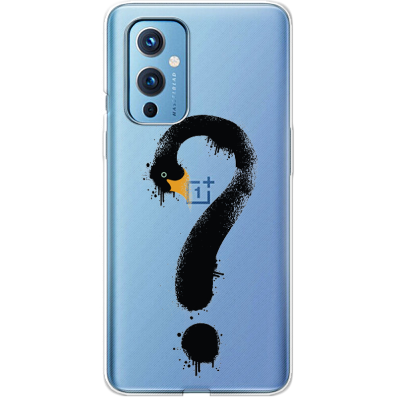 Прозрачный чехол BoxFace OnePlus 9 Swan question