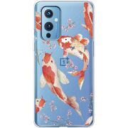 Прозрачный чехол BoxFace OnePlus 9 Japanese Koi Fish