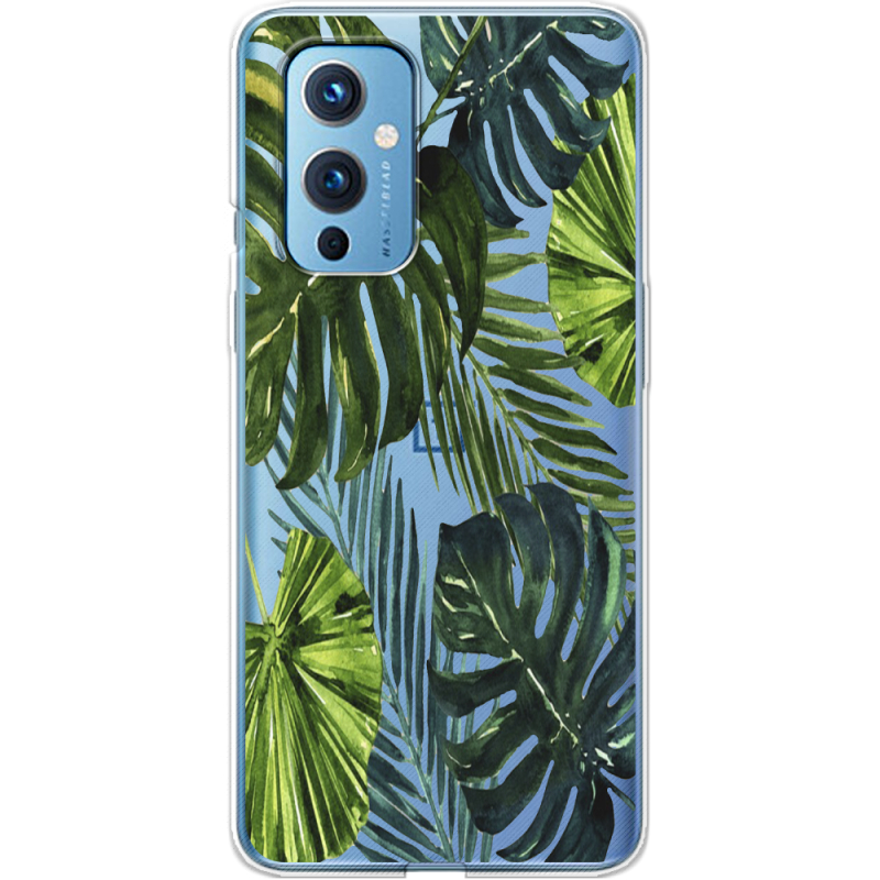 Прозрачный чехол BoxFace OnePlus 9 Palm Tree