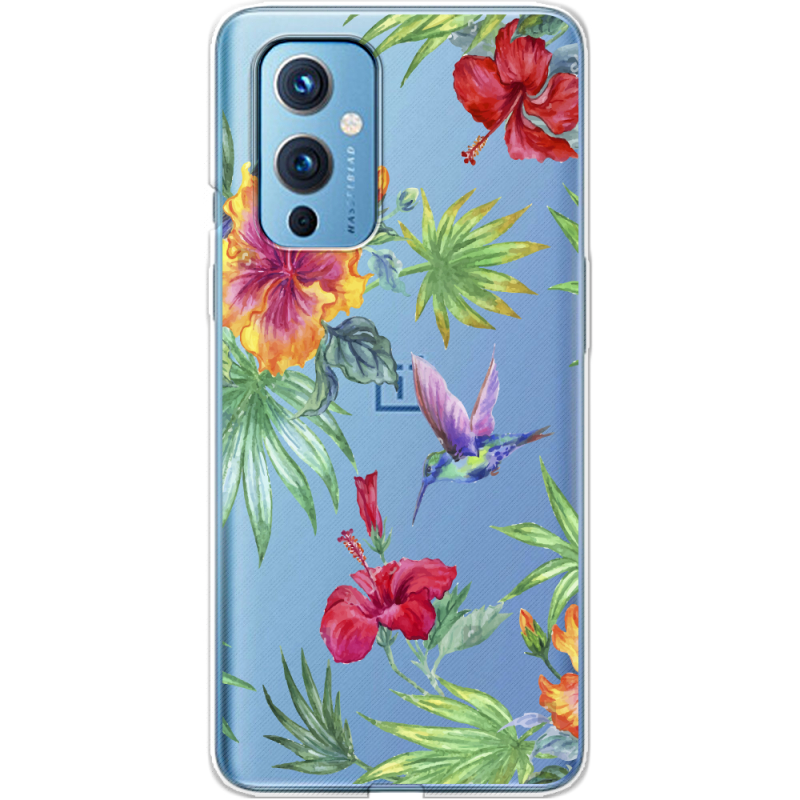 Прозрачный чехол BoxFace OnePlus 9 Tropical