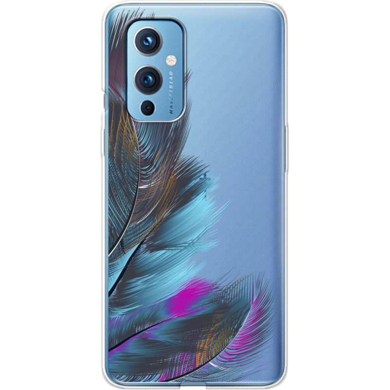 Прозрачный чехол BoxFace OnePlus 9 Feathers