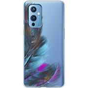 Прозрачный чехол BoxFace OnePlus 9 Feathers