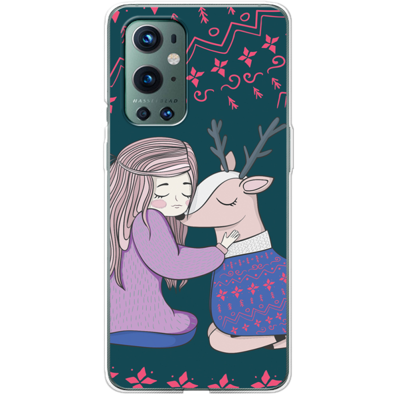 Чехол BoxFace OnePlus 9 Pro Girl and deer