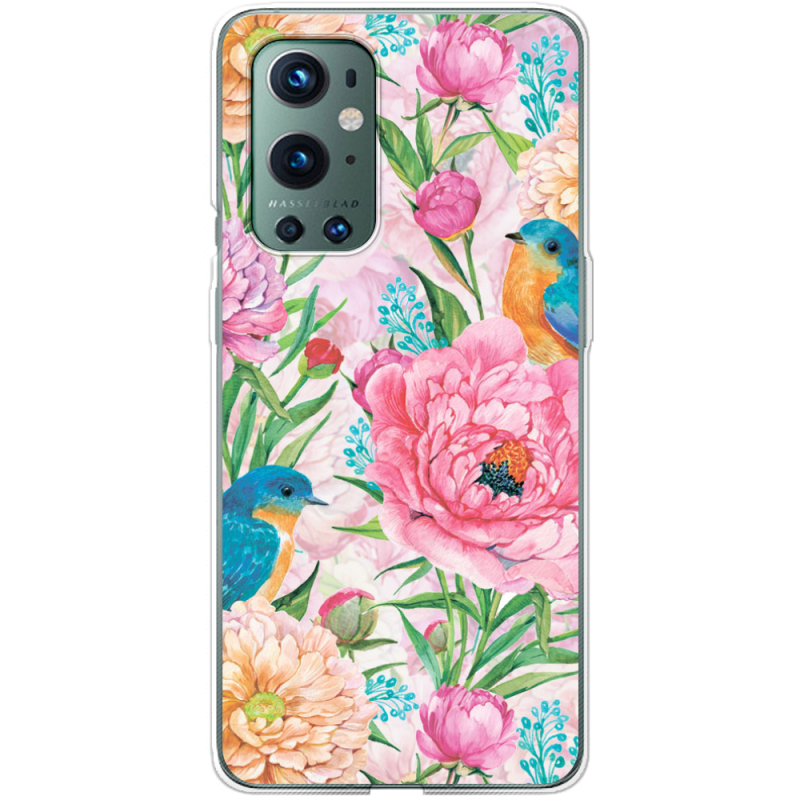 Чехол BoxFace OnePlus 9 Pro Birds in Flowers