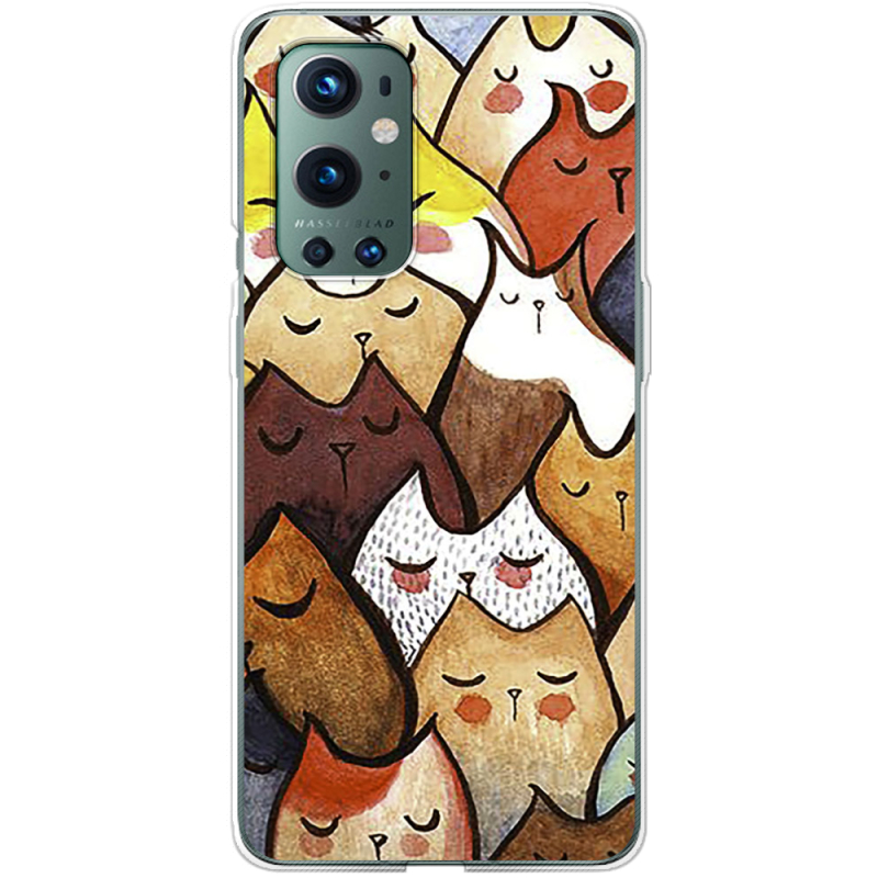 Чехол BoxFace OnePlus 9 Pro Sleepy Cats