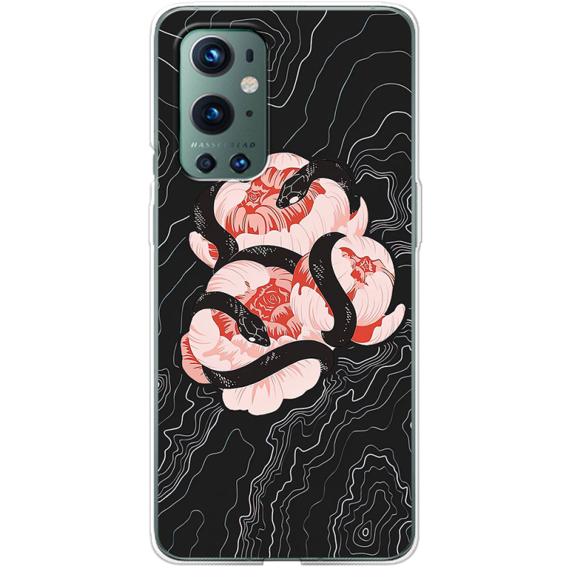 Чехол BoxFace OnePlus 9 Pro Snake Rose