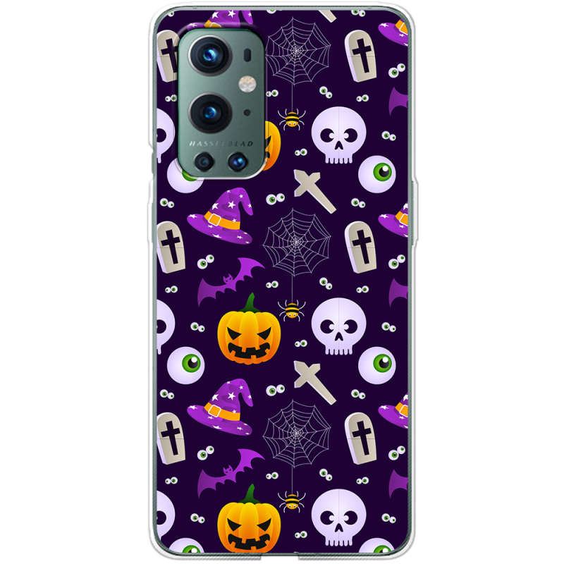 Чехол BoxFace OnePlus 9 Pro Halloween Purple Mood