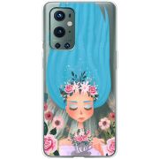 Прозрачный чехол BoxFace OnePlus 9 Pro Blue Hair