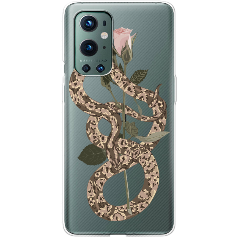 Прозрачный чехол BoxFace OnePlus 9 Pro Glamor Snake
