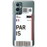 Прозрачный чехол BoxFace OnePlus 9 Pro Ticket Paris