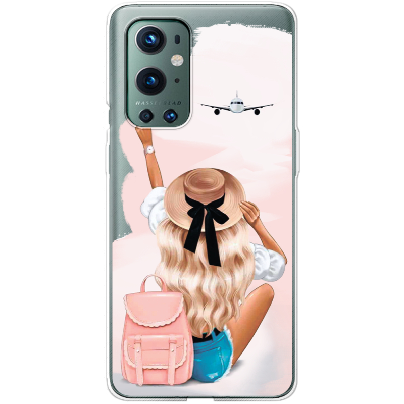 Прозрачный чехол BoxFace OnePlus 9 Pro Travel Girl