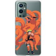 Прозрачный чехол BoxFace OnePlus 9 Pro Naruto and Kurama
