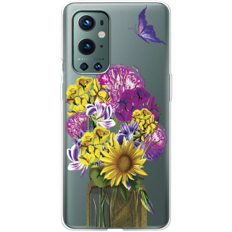 Прозрачный чехол BoxFace OnePlus 9 Pro My Bouquet