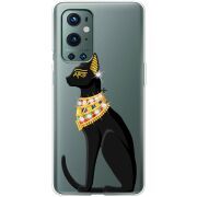Чехол со стразами OnePlus 9 Pro Egipet Cat