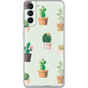 Чехол BoxFace Samsung Galaxy S21 FE (G990) L-green Cacti