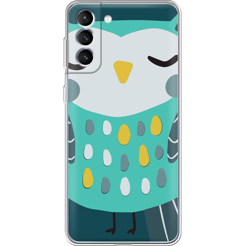 Чехол BoxFace Samsung Galaxy S21 FE (G990) Green Owl