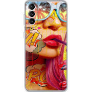 Чехол BoxFace Samsung Galaxy S21 FE (G990) Yellow Girl Pop Art