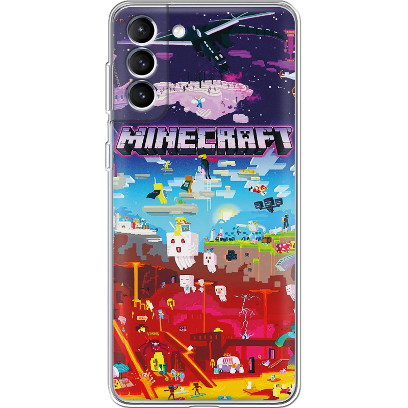 Чехол BoxFace Samsung Galaxy S21 FE (G990) Minecraft World Beyond