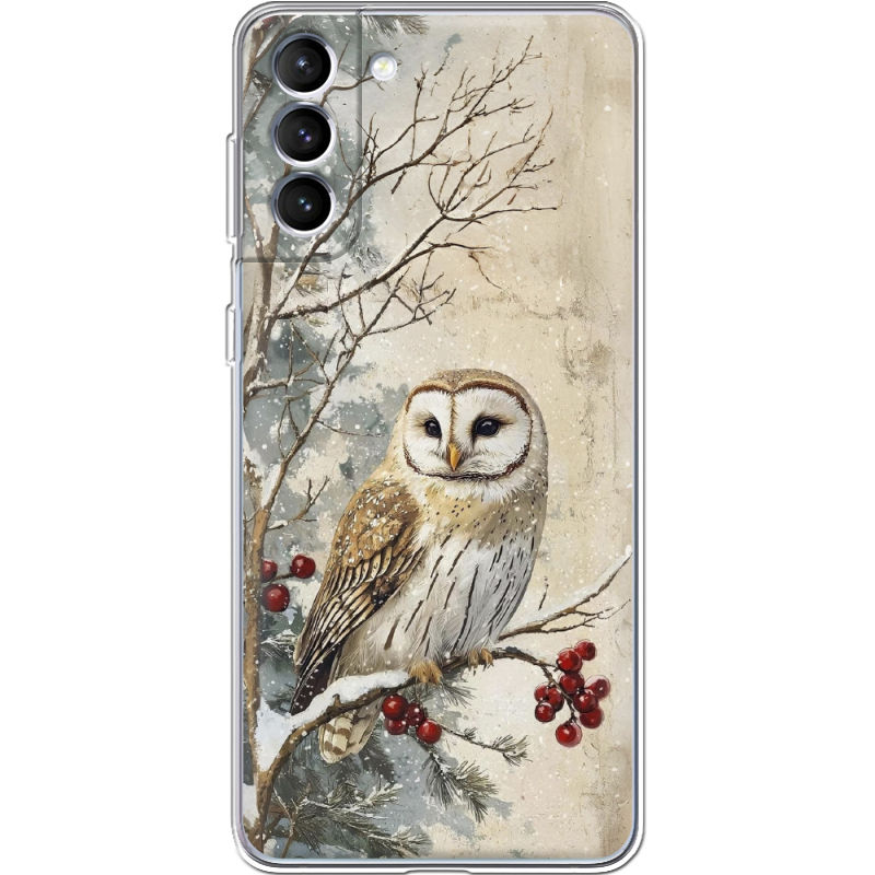 Чехол BoxFace Samsung Galaxy S21 FE (G990) Christmas Owl