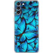Чехол BoxFace Samsung Galaxy S21 FE (G990) лазурные бабочки