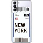 Прозрачный чехол BoxFace Samsung Galaxy S21 FE G990 Ticket New York