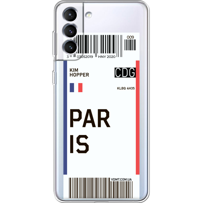 Прозрачный чехол BoxFace Samsung Galaxy S21 FE G990 Ticket Paris