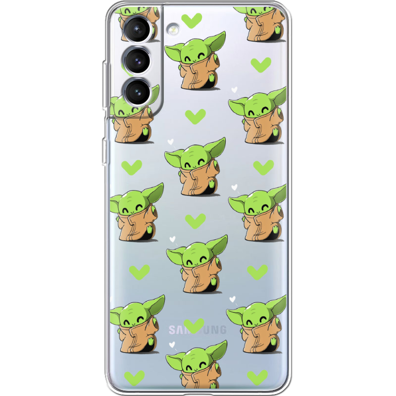 Прозрачный чехол BoxFace Samsung Galaxy S21 FE G990 Pattern Baby Yoda