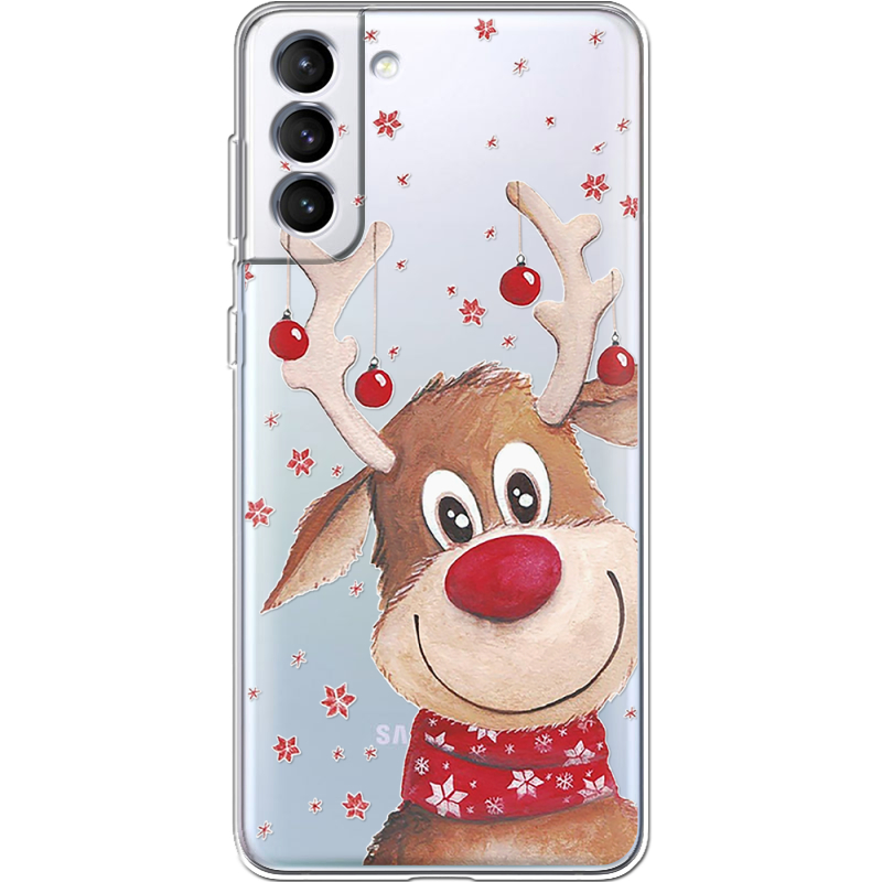 Прозрачный чехол BoxFace Samsung Galaxy S21 FE G990 Winter Deer