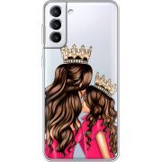 Прозрачный чехол BoxFace Samsung Galaxy S21 FE G990 Queen and Princess