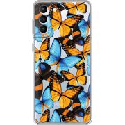 Прозрачный чехол BoxFace Samsung Galaxy S21 FE G990 Butterfly Morpho