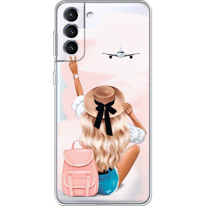 Прозрачный чехол BoxFace Samsung Galaxy S21 FE G990 Travel Girl