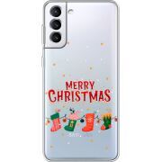 Прозрачный чехол BoxFace Samsung Galaxy S21 FE G990 Merry Christmas