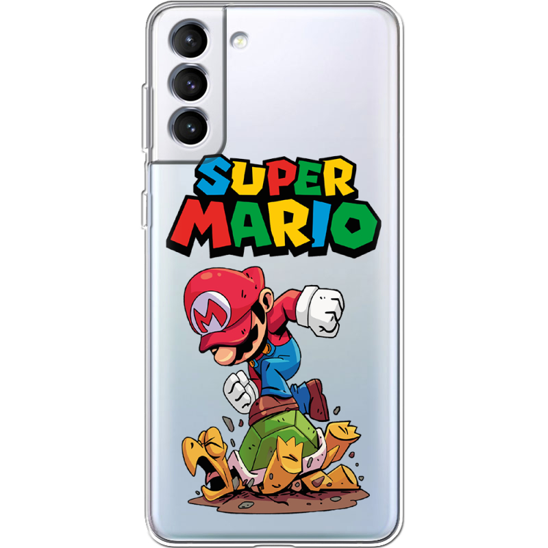 Прозрачный чехол BoxFace Samsung Galaxy S21 FE G990 Super Mario