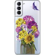 Прозрачный чехол BoxFace Samsung Galaxy S21 FE G990 My Bouquet